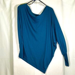 Ibby‎ Libby Teal Blue Off the Shoulder Roomy and Lightweight Women's Medium